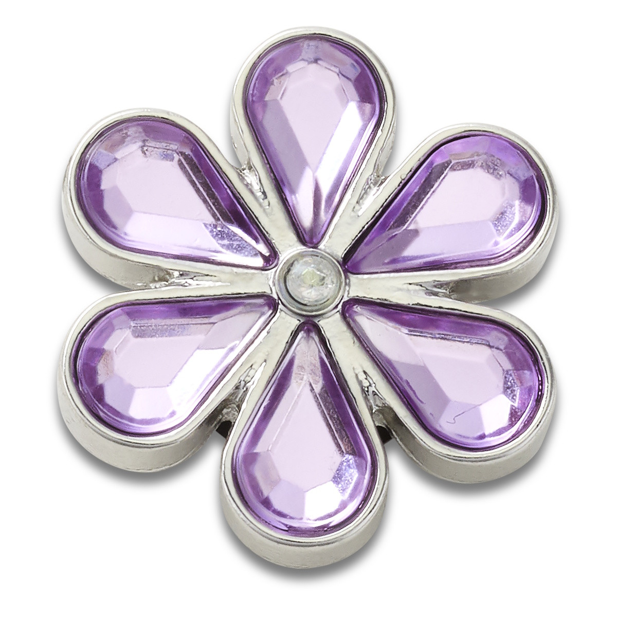 Jibbitz Crocs Purple Blinged Out Daisy - imagine 5